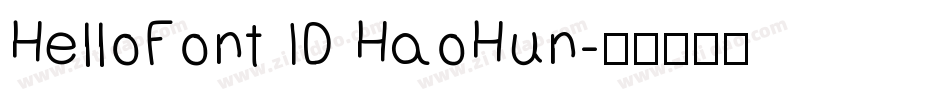 HelloFont ID HaoHun字体转换